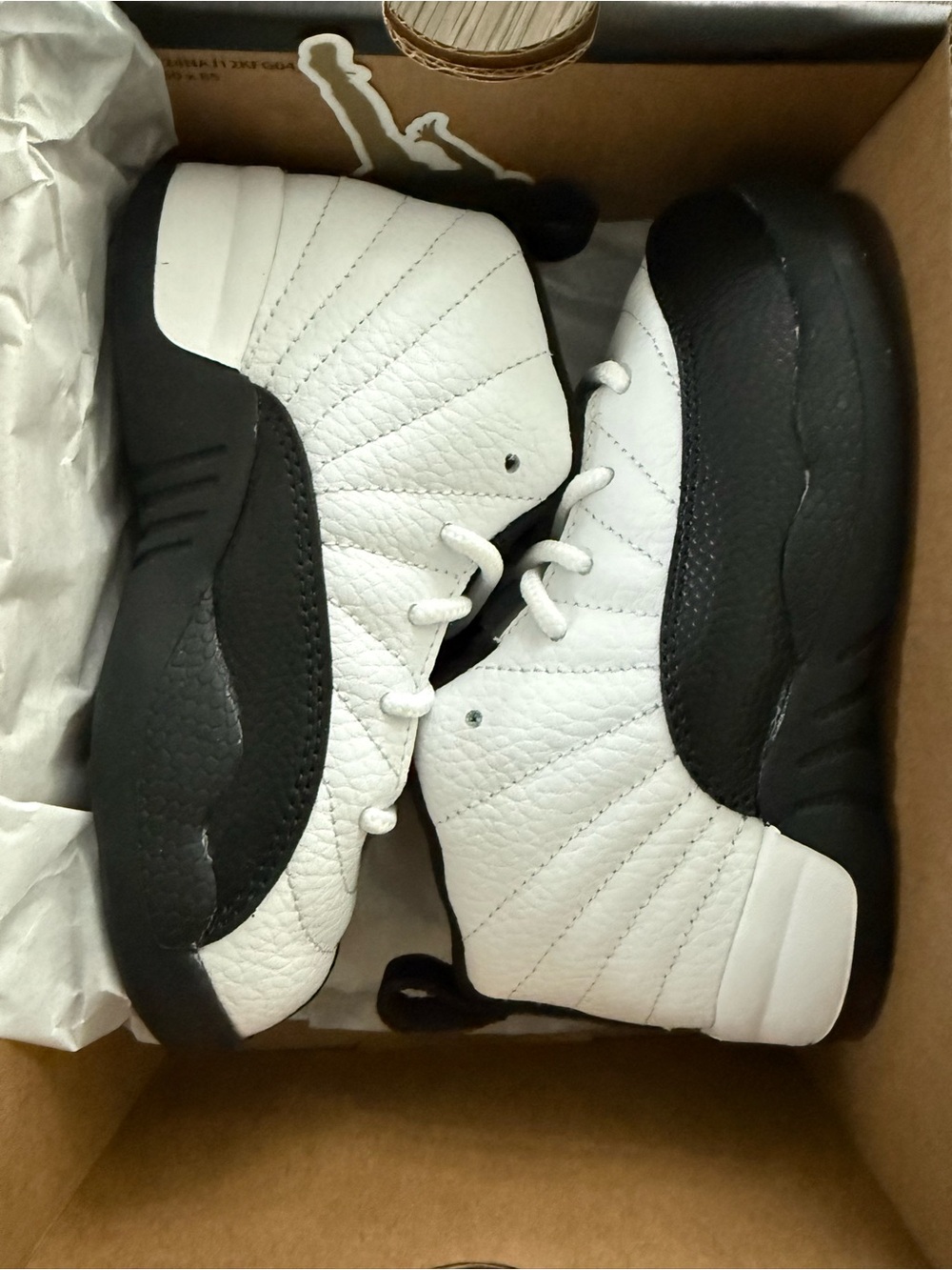 Nike Jordan 12 Retro Toddler Shoe Box - Black/White/Red - Picture 2 of 4